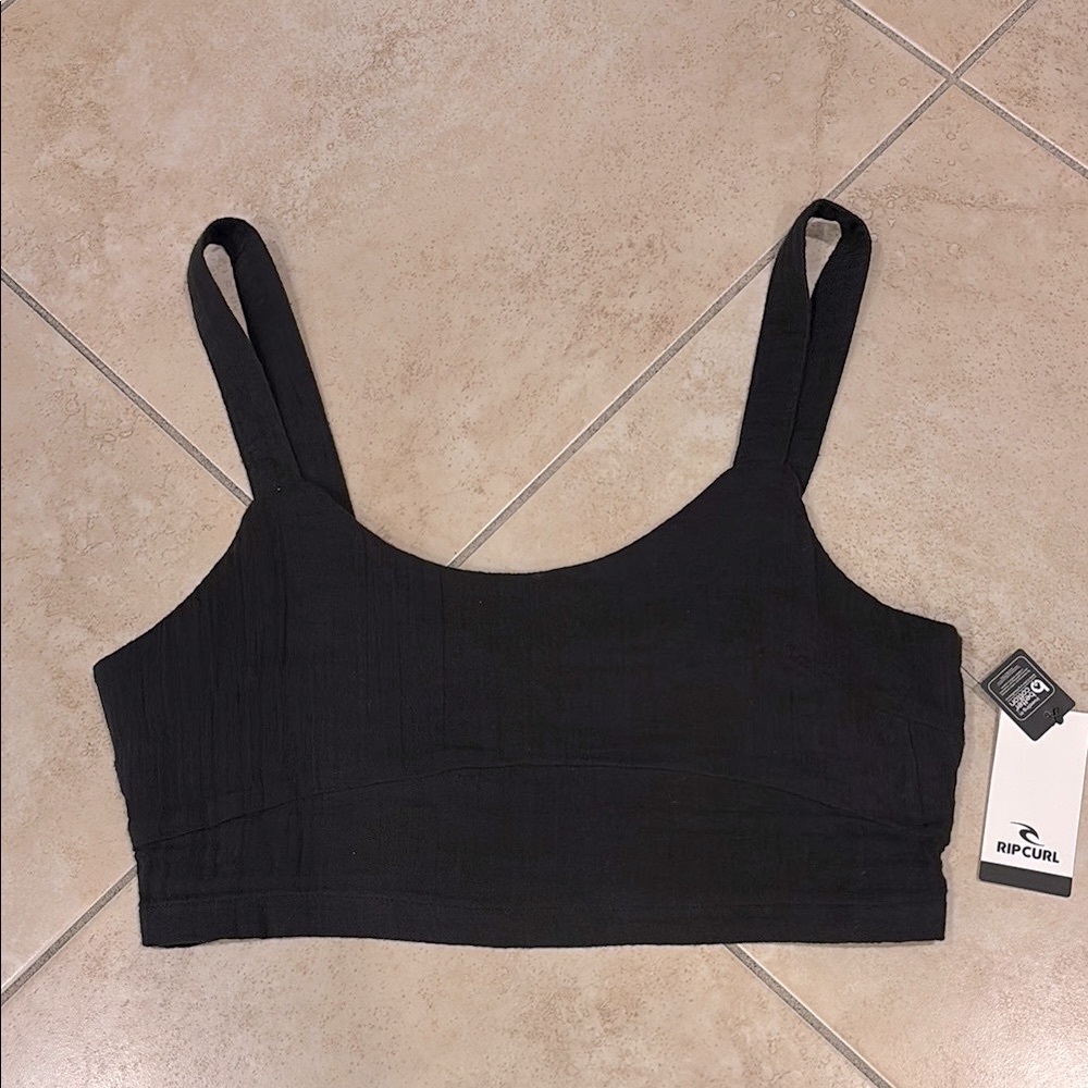Brand🆕😍🔥😍 RIP CURL Midnight Black Sleeveless cropTop